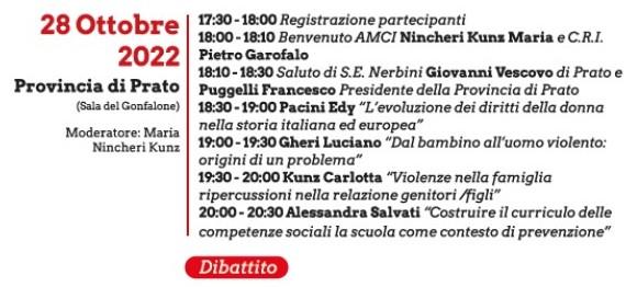 Programma incontro 28 ottobre 2022