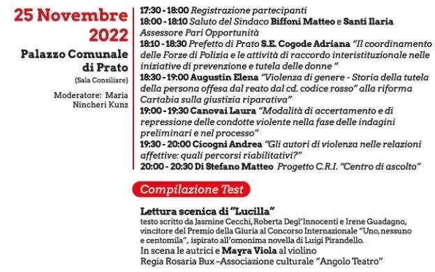 Programma incontro 25 Novembre