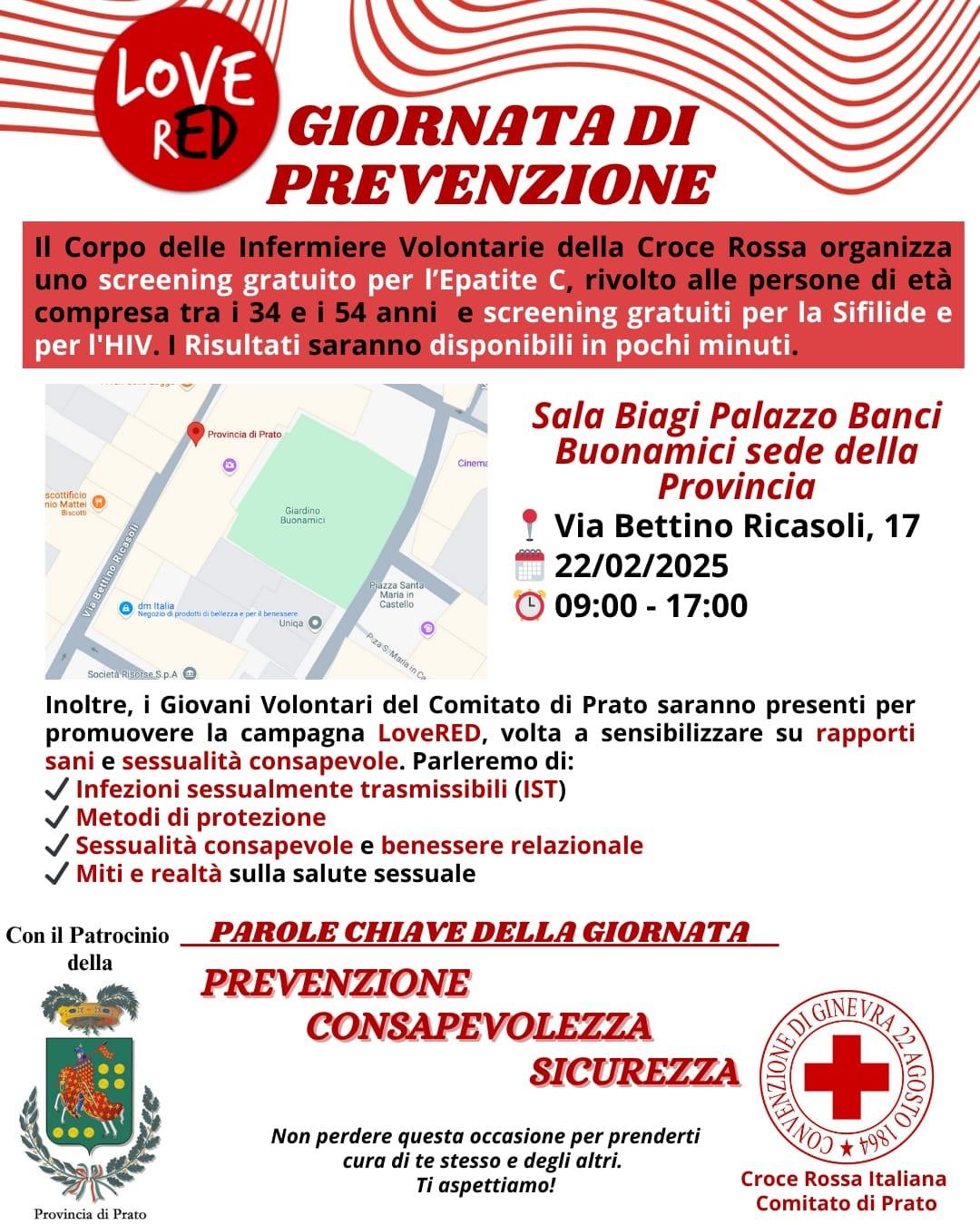 Locandina della Giornata di Prevenzione